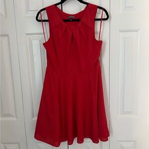 Express Vibrant Red Mini Dress